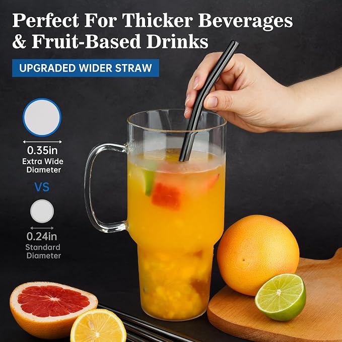 Tomorotec 40oz Straws, Food-Grade, Dishwasher Safe - Image 4