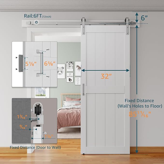 32''x84'' Sliding Barn Door - Image 2