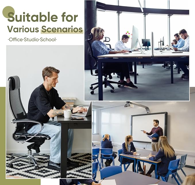 Office Chair Mat for Carpet & Hardwood, Upgraded 36" x 48" Dual Use Tempered - Image 8