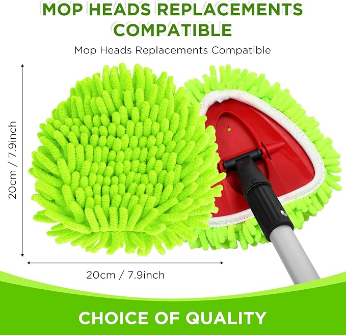 Baderke 3 Pack Mop Heads Replacements Compatible - Image 2