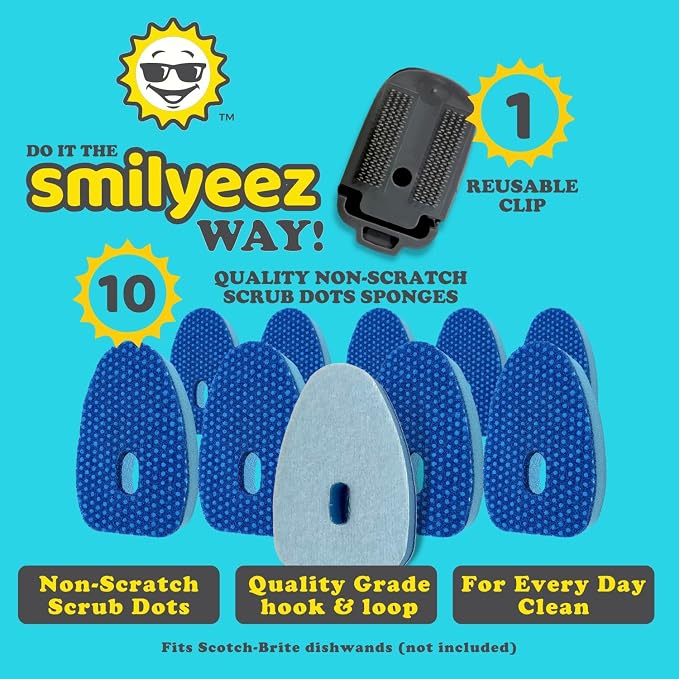 Smilyeez No Plastic Blue Dotted Sponge Refill - Image 3