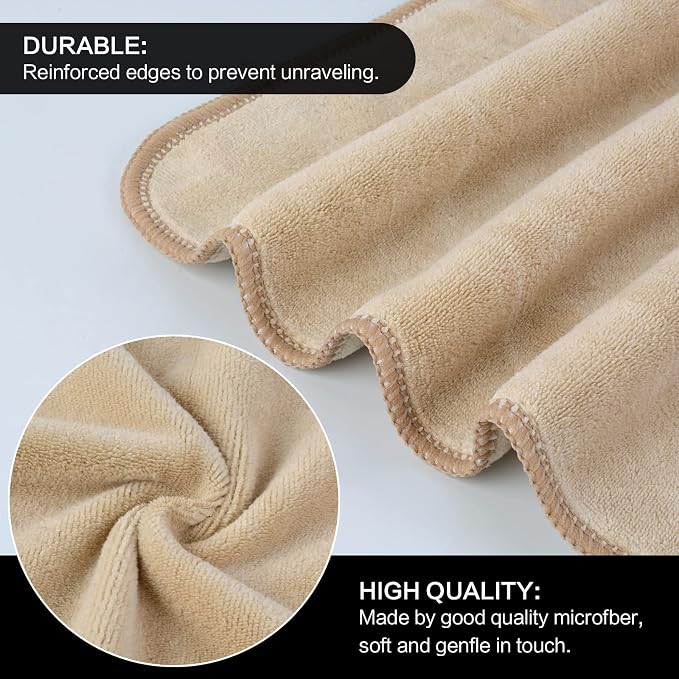 SINLAND Microfiber Facial Cloths Fast Drying Washcloth 12inch x 12inch - Image 2