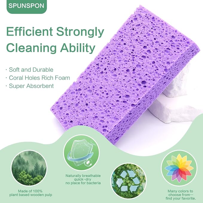 Large Cellulose Sponges, Kitchen Sponge - Image 4