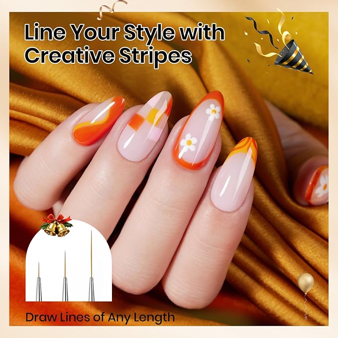 Beetles Nail Art Brushes 8pcs – Crystal Nail Art Tools 5pcs Double-headed Nails - Image 3