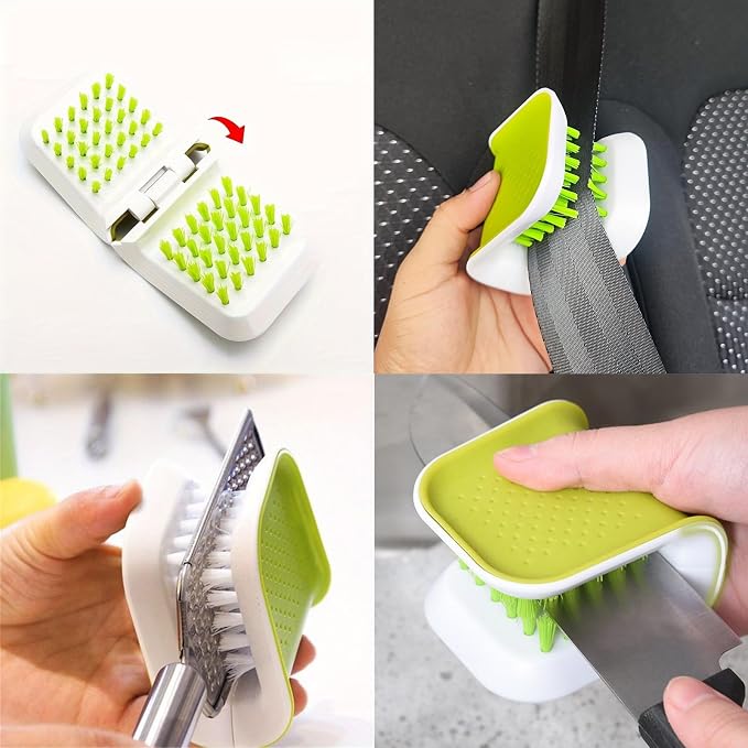 Detailing brush set, Double-Sided Car Seat Belt Cleaning Brush, Car drying towel - Image 5