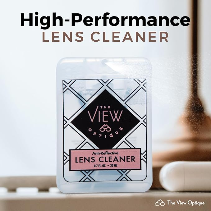 Anti-Reflective Safe lens Cleaner Spray Kit – 0.7oz Glasses Cleaner Spray - Image 2