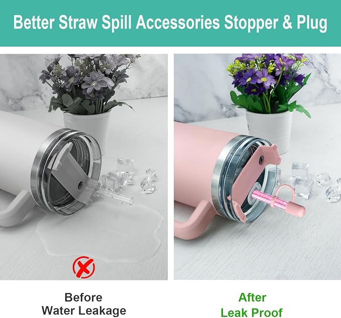 6 PCS Replacement Straws with Cover Spill Toppers - Image 5