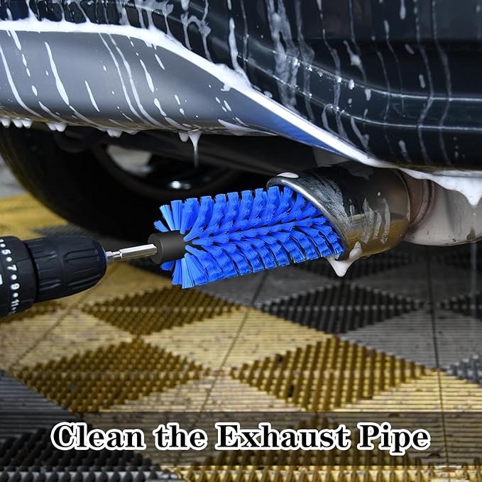 Drill Brush for Car Wheel and Bottle, Highly Dense and Durable Car Cleaning - Image 5