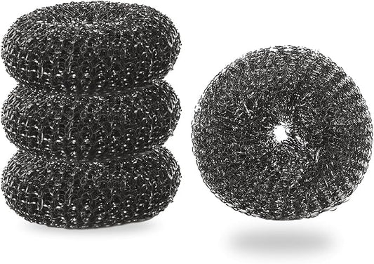 Heavy-Duty Stainless Steel Wool Barbecue Grill Cleaning Scrubber Pads, by EsieHouzie