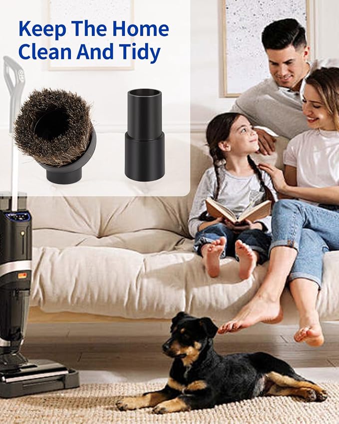 Round Horse Hair Brush Vacuum Attachment - Image 7