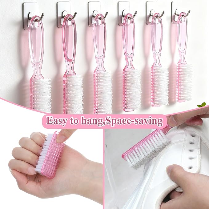 60PCS Handle Grip Nail Cleaning Brushes, Hand Fingernails Scrubber Brushes - Image 5