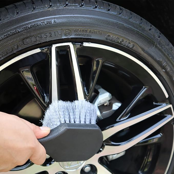 Tire Brush Wheel Cleaner Brush, Soft Bristle Cleaning Brush, Car Wash Brush - Image 5
