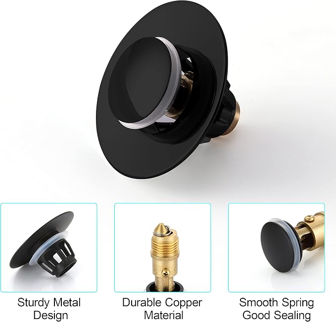 Universal 1.25" Bathroom Sink Stopper - Image 6
