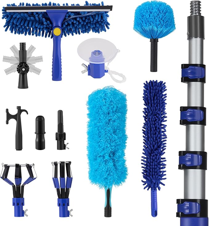 Light Bulb Changer for High Ceilings, 3.4-12.4FT Extension Pole Telescopic - Image 9