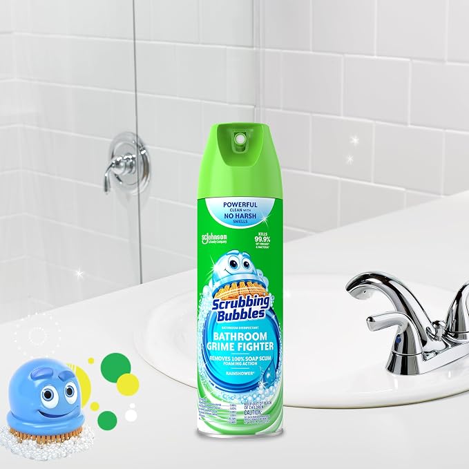 Scrubbing Bubbles Bathroom and Shower Cleaner Disinfectant Aerosol, Foaming - Image 3