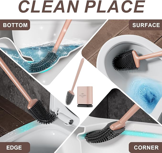Sellemer Toilet Brush and Holder Set - Image 2