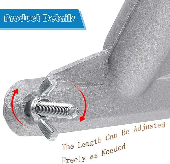 Broom Handle Bracket, 5mm Thickness Deck Brush Accessories, Aluminum One-Piece - Image 3