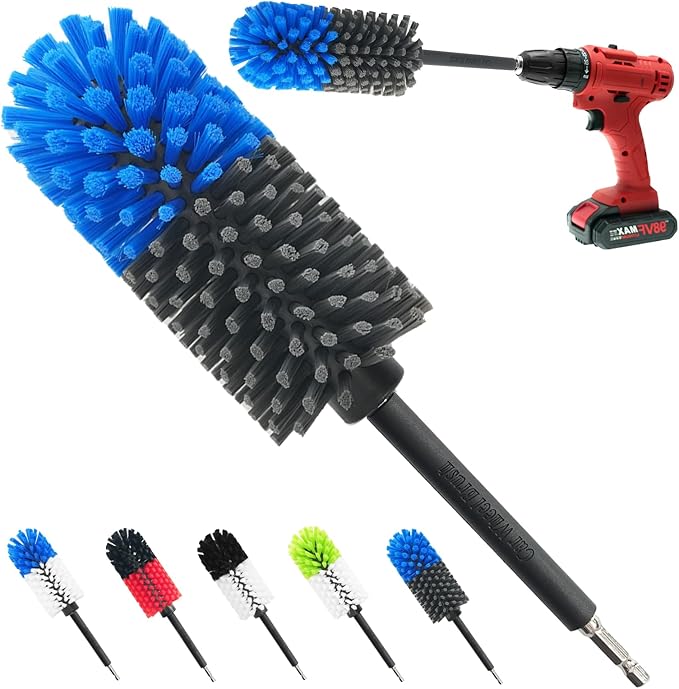 Wheel Brush, Soft Drill Wheel Cleaner Brush, Drill Brush by ETOUPA