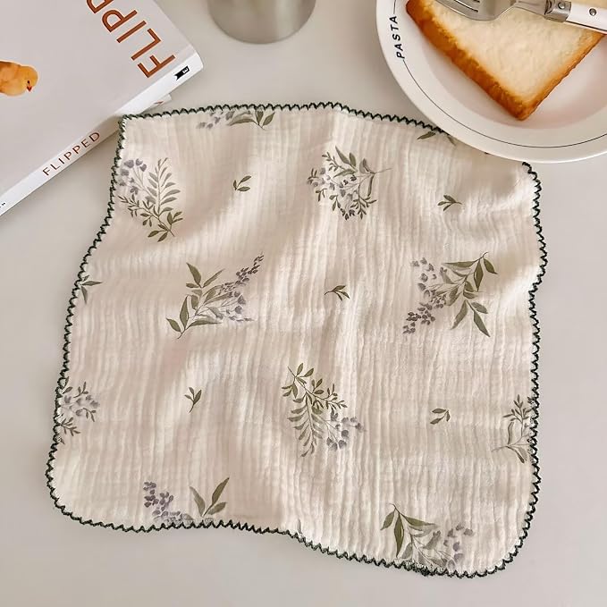 BuLuTu Cotton Muslin Kitchen Towels Set - Image 6
