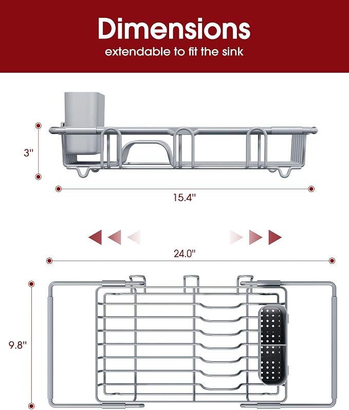 Dish Drying Rack in Sink - Image 3