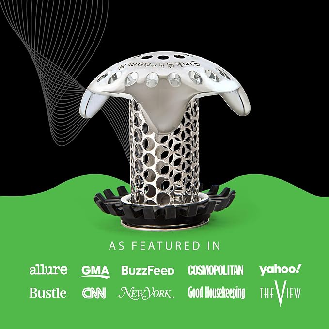 SinkShroom Ultra Revolutionary Bathroom Sink Drain Protector, Stainless Steel - Image 9
