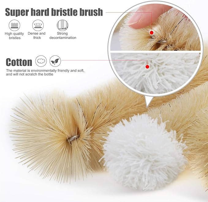 MASTERTOP 9 Pieces Bottle Brush Set - Image 2