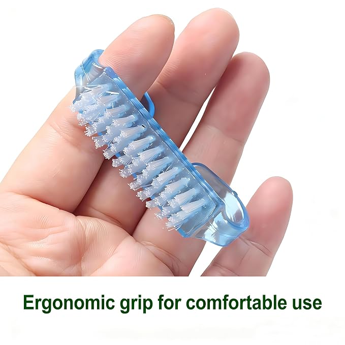 12-Pack Handle Grip Nail Brush, Fingernail Scrub Cleaning Brushes - Image 8