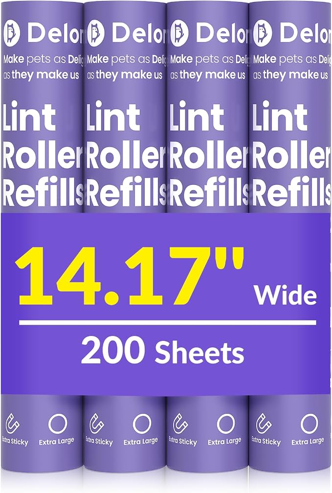 DELOMO 14.17" Large Lint Roller Refills – Compatible Only by DELOMO