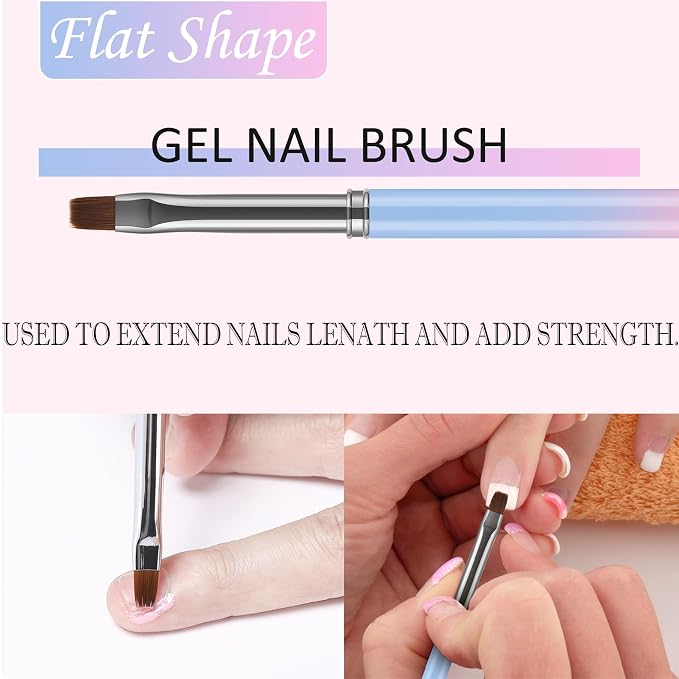 JASSINS Nail Art Clean Up Brushes, - Image 3