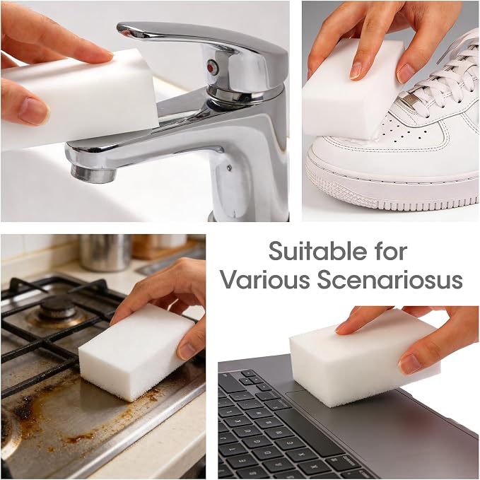 50 Pack Extra Large Eraser Sponge, Extra Thick and Long Lasting, Kitchen & - Image 5
