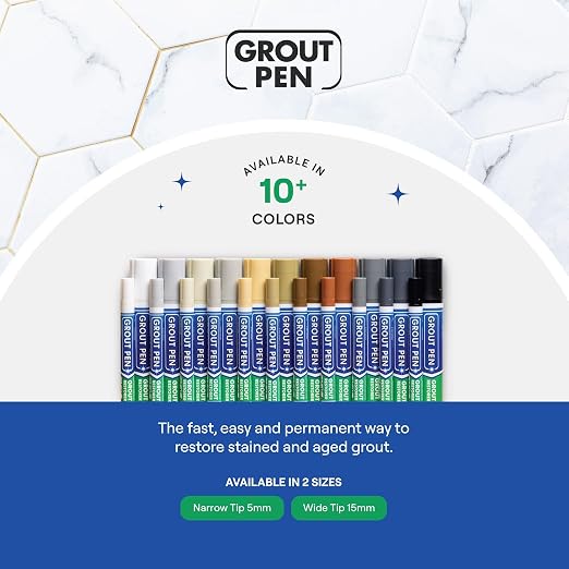 Grout Pen Cream Tile Paint Marker: Waterproof Grout Paint, Tile Grout Colorant - Image 9