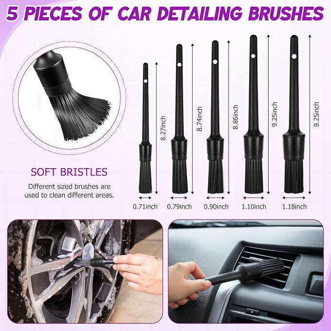 16 Pcs Windshield Cleaner Tool, Car Cleaning Kit - Image 5