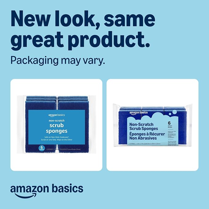 Amazon Basics Non-Scratch Dual-Sided Sponges - Image 2