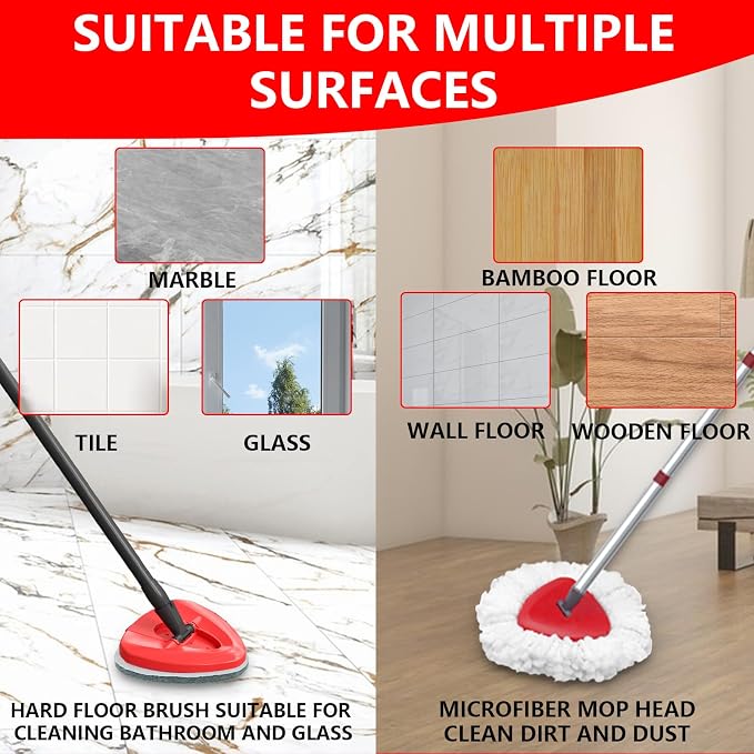 5 Pack Spin Mop Replace Head for O Cedar EasyWring 1 Tank, Includes 2 - Image 7