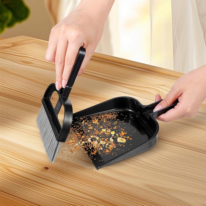 Keyboard Cleaning Brush and Mini Dustpan Set Compact 2-Piece Desktop Cleaning - Image 3