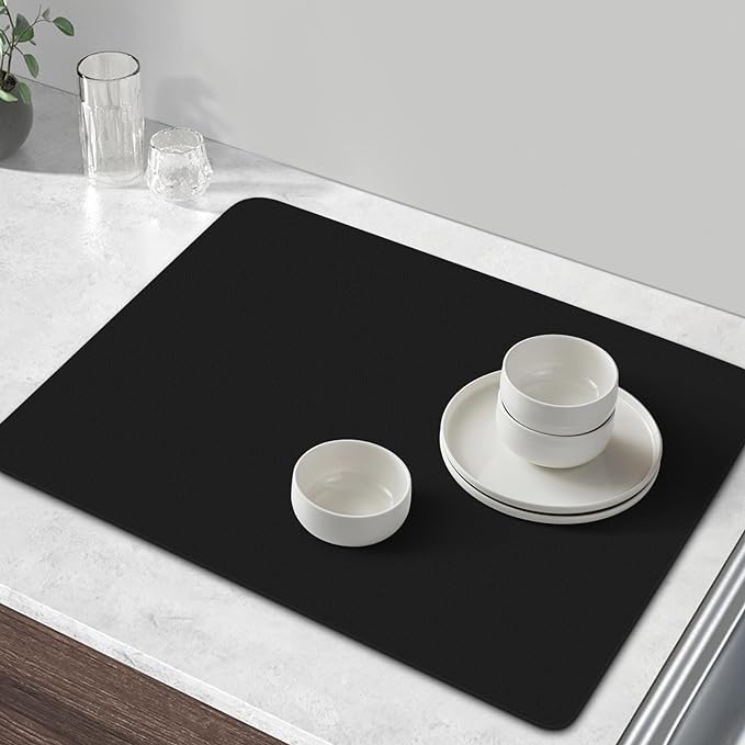 WISELIFE Coffee Mat Super Absorbent Dish Drying Mat Coffee Bar Accessories Match - Image 6
