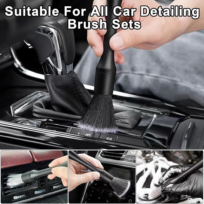 8PCS Car Detailing Brush Set，Soft Car Cleaning Brush，for Cleaning interiors Car - Image 6