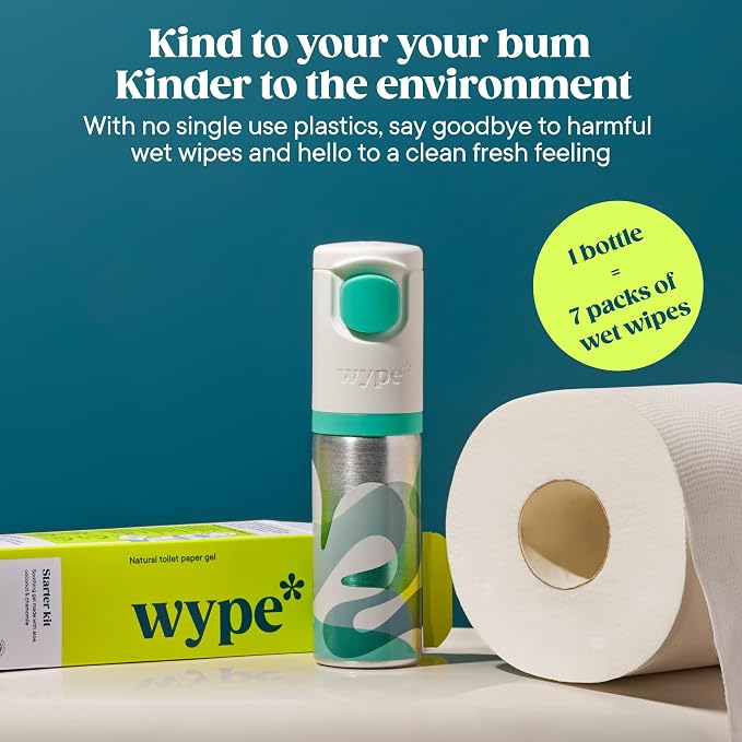 Wype | On The Go Bundle | Toilet Paper Gel | Flushable & Convenient Wet Wipes - Image 4
