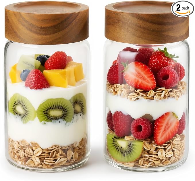 2-Piece 10 oz Food-Grade Glass Mason Jars by Unknown
