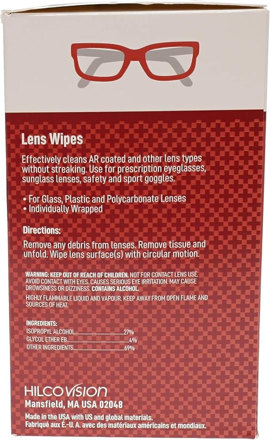 OptiPlus Eyeglass Lens Wipes l Pre-Moistened l Cleaning Wipes - Image 3