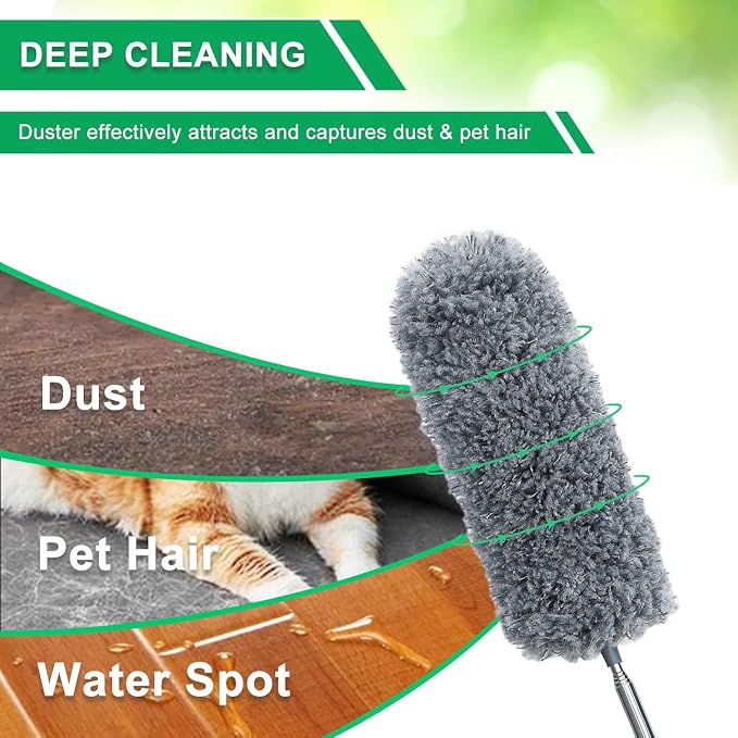 2 Pack Small Microfiber Feather Duster - Image 3