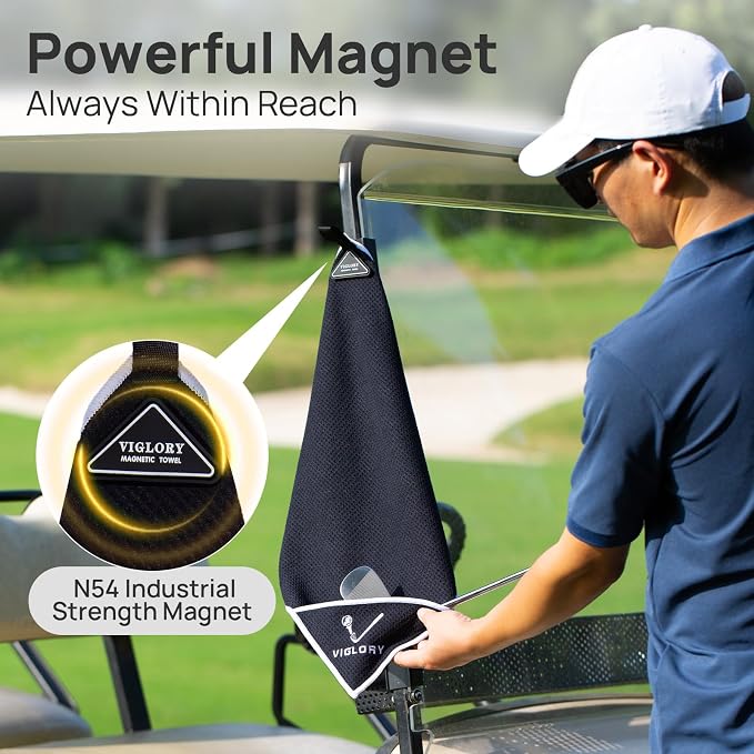Magnetic Golf Towel for Bag 18" x 18" - Image 3