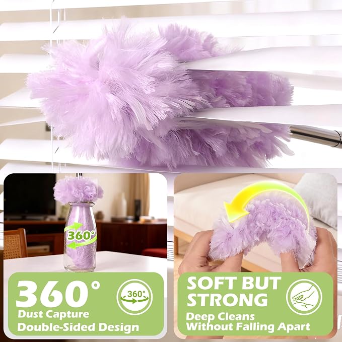 30-Pack Dual-Sided 360° Duster Refills, Heavy Duty Static Cleaning Heads - Image 3