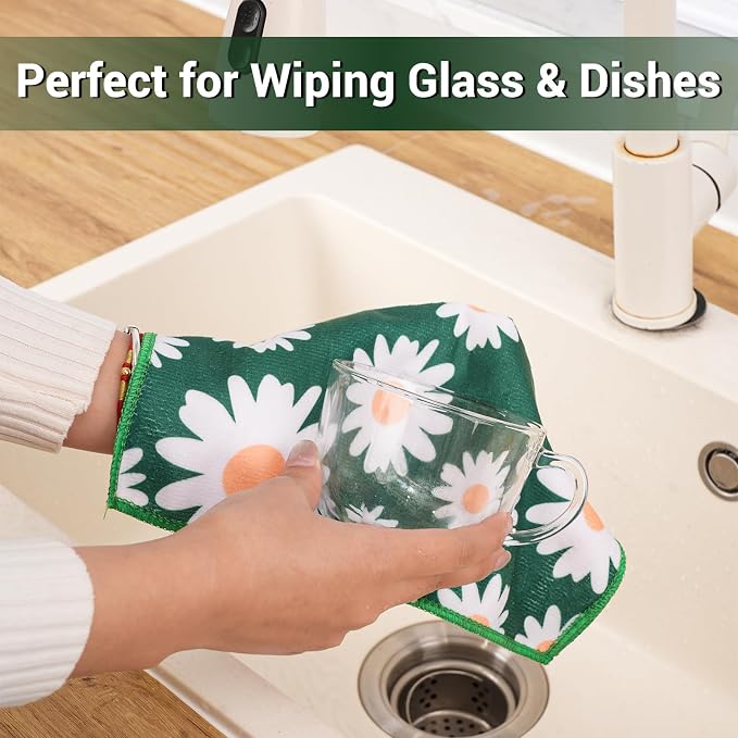 YUA Microfiber Cleaning Cloth 12 Pack, Microfiber Towels Cleaning, Microfiber - Image 4