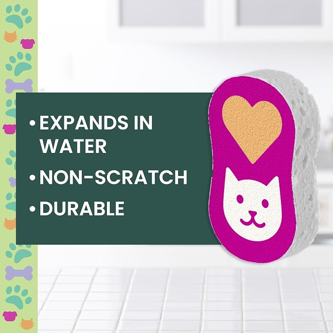 Scotch-Brite Cat Pop Up Non-Scratch Sponges, Limited Edition, Expands in Water - Image 2