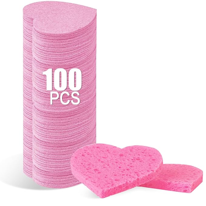 100-Count Compressed Facial Sponges by Mainlyrunmakeupsuppliers