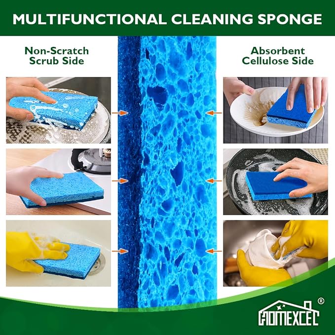 HOMEXCEL Extra Large Dish Sponge - Image 5