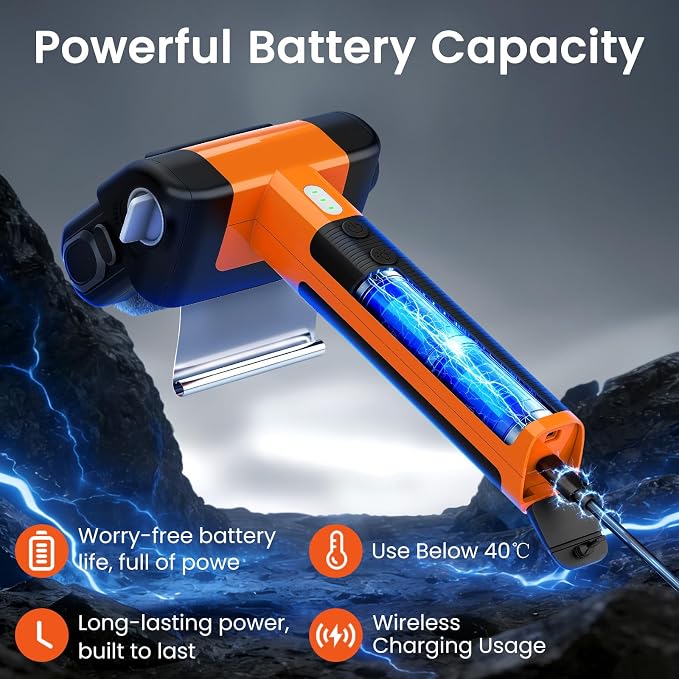Electric Rotary Grill Brush, 950 RPM Cordless Rechargeable BBQ Tool - Image 5