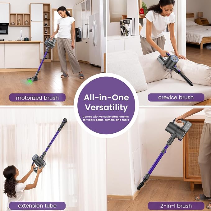 Cordless Vacuum Cleaner, 40KPA/35Mins, Lightweight Stick Vacuum Self-Standing - Image 4