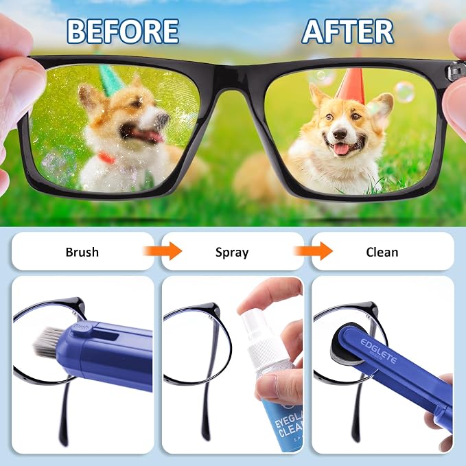 Glasses Cleaner Eyeglass Cleaning Kit, Lens Cleaners Spray - Image 4
